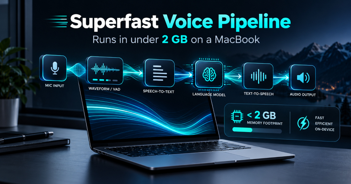 A Local Voice Agent on a MacBook in Under 2 GB